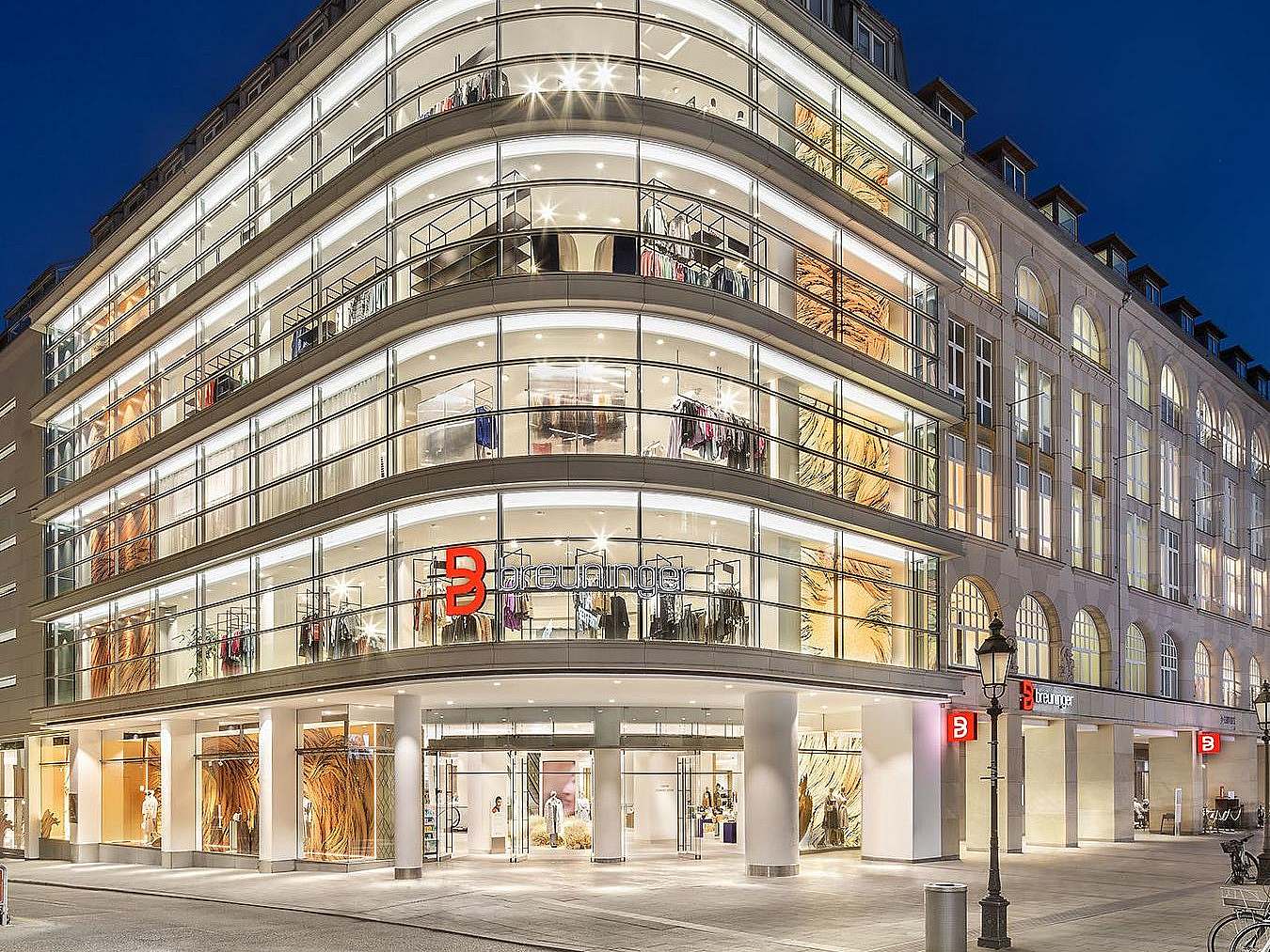 Facade of Breuninger fashion store
