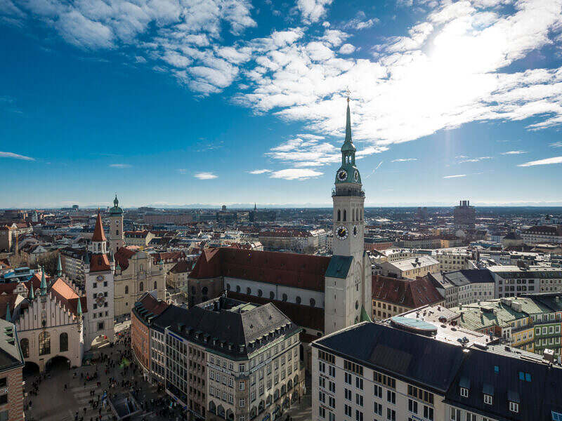 Kirche St. Peter von oben