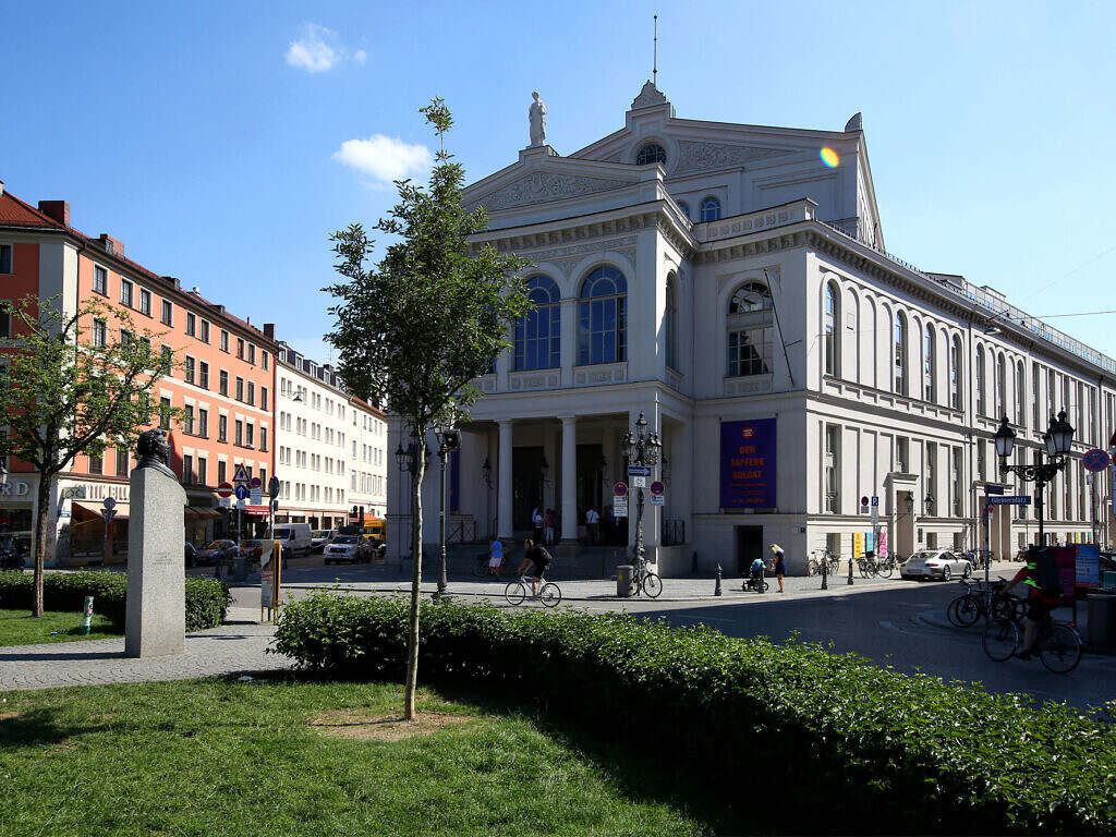 Theatre building with meadow