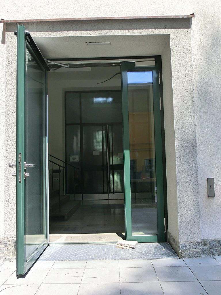 Electric door with opener