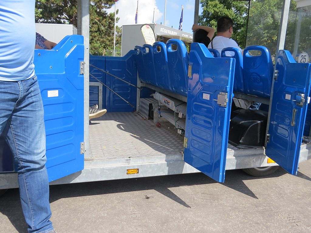 Park railway with wheelchair compartment