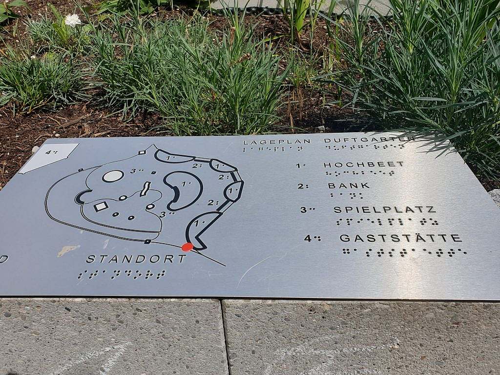 Touch and scent garden Tactile site plan